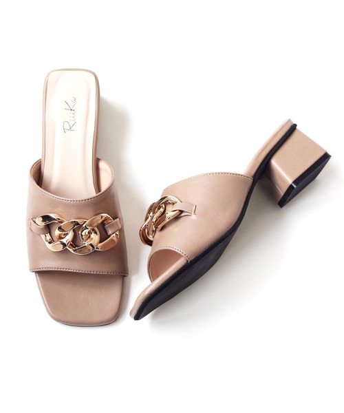 【RiiiKa/リーカ】チェーンミュールサンダル（サンダル）｜RiiiKa（リーカ）
