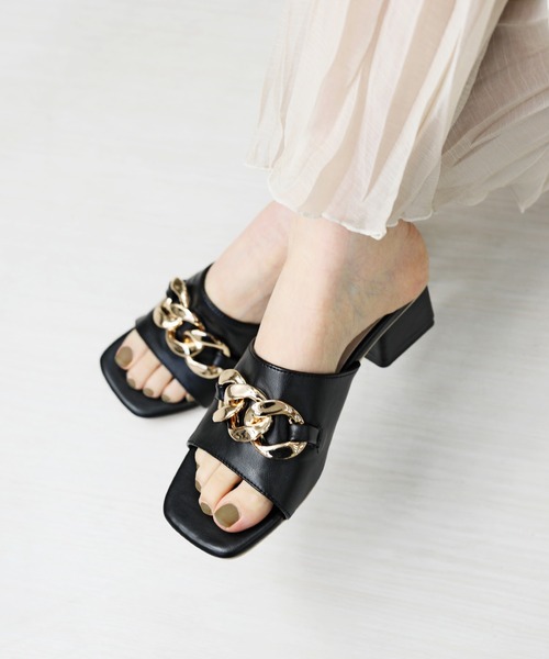 【RiiiKa/リーカ】チェーンミュールサンダル（サンダル）｜RiiiKa（リーカ）