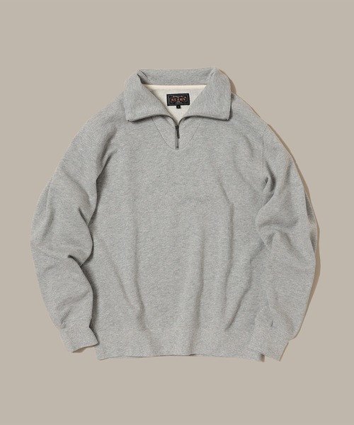 BEAMS PLUS(ビームスプラス)の「BEAMS PLUS / ハーフ ジップ スウェット(スウェット・メンズ・ネイビー/ホワイト/グレー・X-LARGE/MEDIUM/LARGE/SMALL)」の3枚目の写真