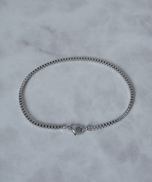 SBG（エスビー）の「SBG ベネチアンチェーンブレスレット（ブレスレット・メンズ・シルバー系その他/ゴールド/ゴールド系その他/ブラック/ブラック系その他/シルバー・19cm）」の3枚目の写真