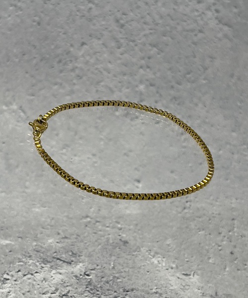 SBG（エスビー）の「SBG ベネチアンチェーンブレスレット（ブレスレット・メンズ・シルバー系その他/ゴールド/ゴールド系その他/ブラック/ブラック系その他/シルバー・19cm）」の5枚目の写真