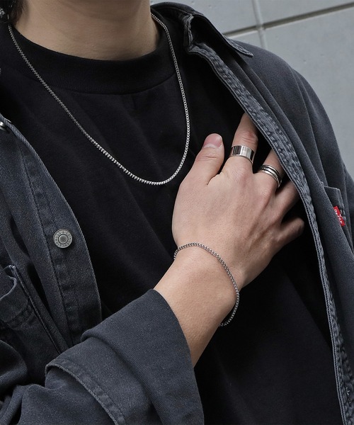 SBG（エスビー）の「SBG ベネチアンチェーンブレスレット（ブレスレット・メンズ・シルバー系その他/ゴールド/ゴールド系その他/ブラック/ブラック系その他/シルバー・19cm）」の7枚目の写真