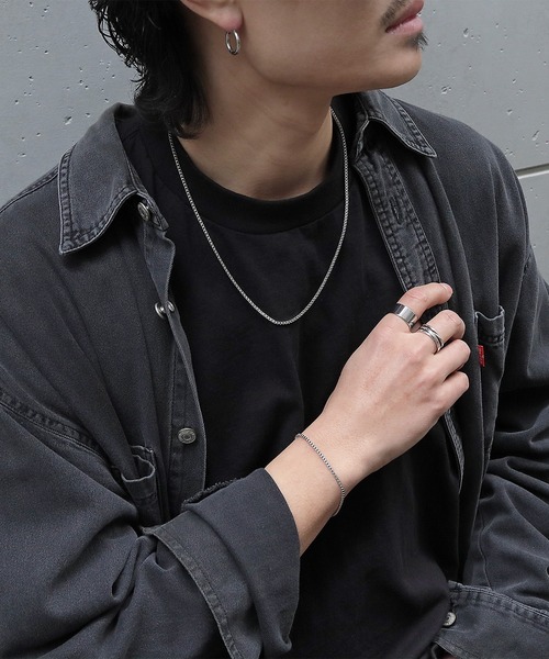 SBG（エスビー）の「SBG ベネチアンチェーンブレスレット（ブレスレット・メンズ・シルバー系その他/ゴールド/ゴールド系その他/ブラック/ブラック系その他/シルバー・19cm）」の8枚目の写真