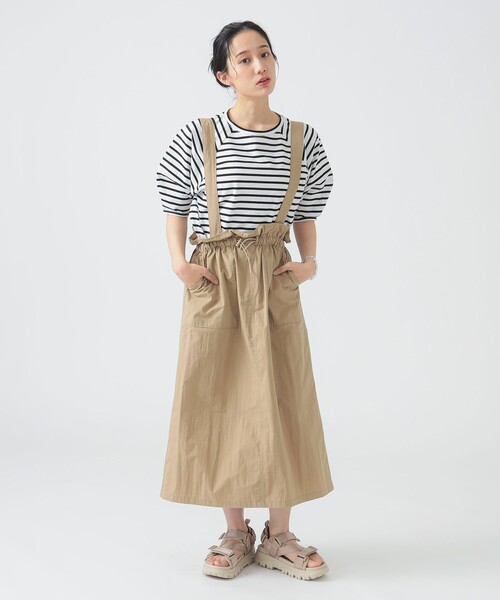 B:MING by BEAMS(ビーミングバイビームス)の「シルケット ワイドスリーブ Tシャツ(Tシャツ/カットソー・レディース・ミント/ブルー系/オレンジ/ピンク/オフホワイト/ホワイト×ブラック/ホワイト×ブルー/ブラック/その他2/その他4・FREE)」の15枚目の写真