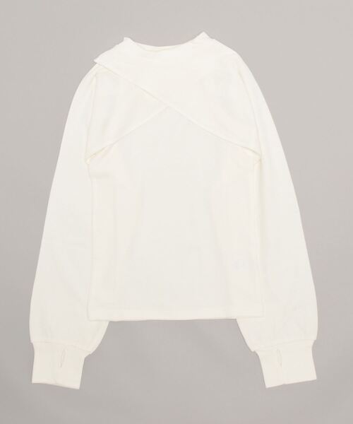 STYLEBLOCK(スタイルブロック)の「リブスリーブプルオーバー×アメスリタンクセット(Tシャツ/カットソー・レディース・ホワイト/ピンク/ブラック・M)」の1枚目の写真
