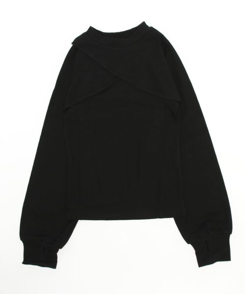 STYLEBLOCK(スタイルブロック)の「リブスリーブプルオーバー×アメスリタンクセット(Tシャツ/カットソー・レディース・ホワイト/ピンク/ブラック・M)」の6枚目の写真