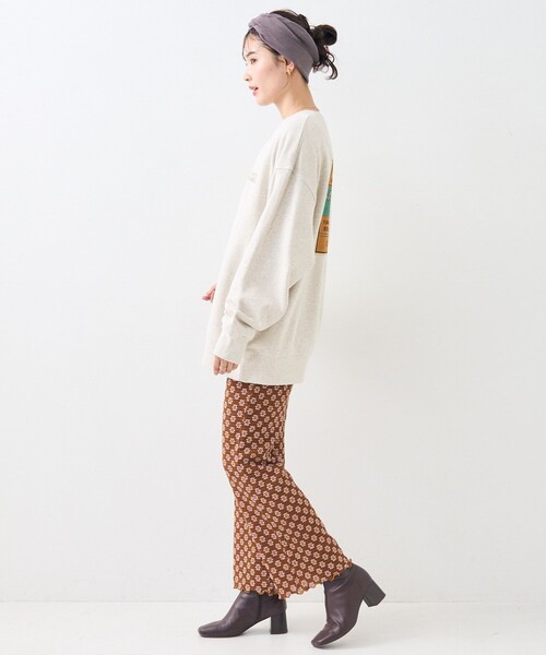 FREAK'S STORE（フリークスストア）の「フラワーストレッチパンツ（その他パンツ・レディース・ナチュラル/チャコール/ブラウン・ﾌﾘ-）」の12枚目の写真