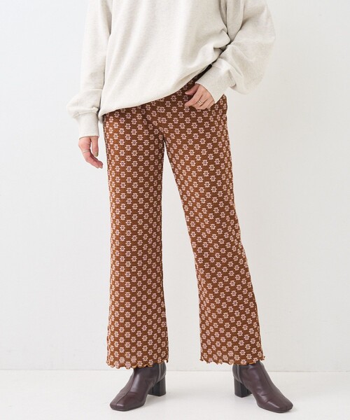 FREAK'S STORE（フリークスストア）の「フラワーストレッチパンツ（その他パンツ・レディース・ナチュラル/チャコール/ブラウン・ﾌﾘ-）」の14枚目の写真