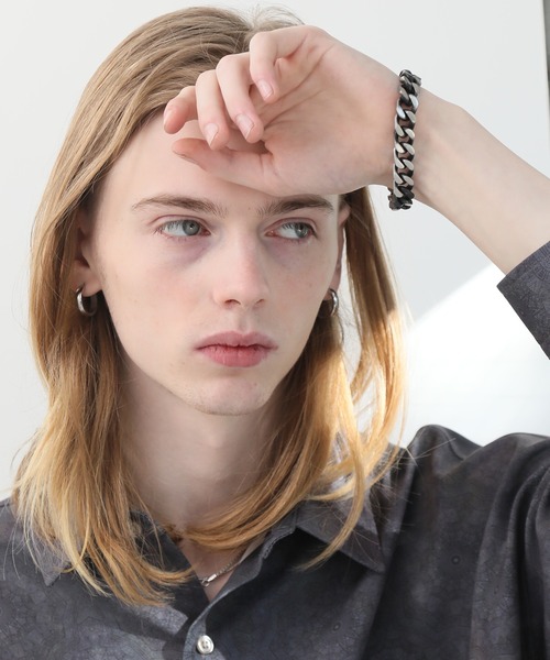 welise（ウェライズ）の「【welise/ウェライズ】ボリュームロッキングチェーンブレスレット（ブレスレット・メンズ・アンティークシルバー/シルバー・FREE）」の3枚目の写真