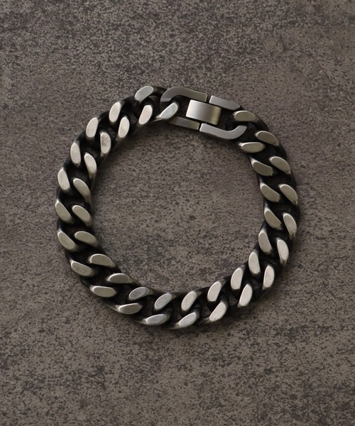 welise（ウェライズ）の「【welise/ウェライズ】ボリュームロッキングチェーンブレスレット（ブレスレット・メンズ・アンティークシルバー/シルバー・FREE）」の6枚目の写真