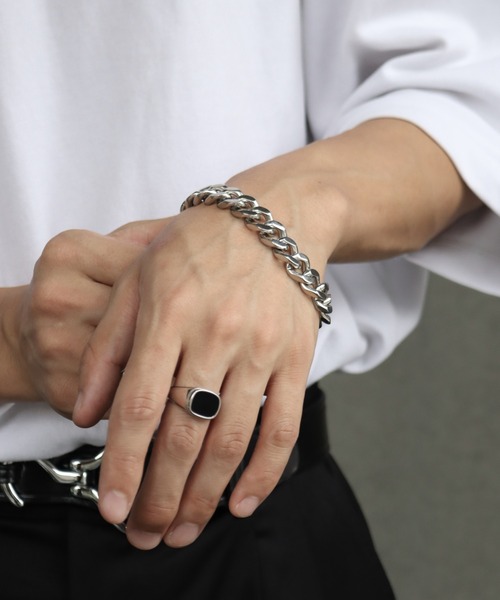 welise（ウェライズ）の「【welise/ウェライズ】ボリュームロッキングチェーンブレスレット（ブレスレット・メンズ・アンティークシルバー/シルバー・FREE）」の18枚目の写真