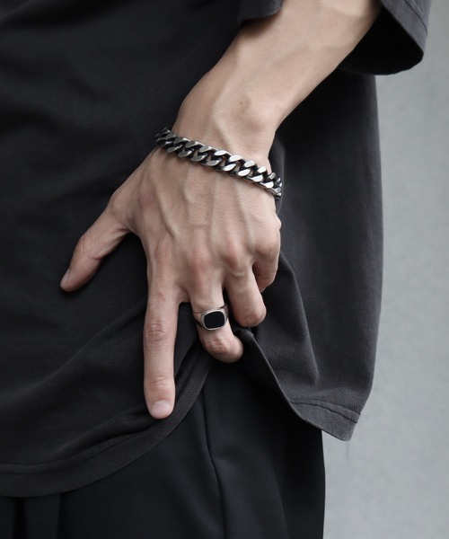 welise（ウェライズ）の「【welise/ウェライズ】ボリュームロッキングチェーンブレスレット（ブレスレット・メンズ・アンティークシルバー/シルバー・FREE）」の13枚目の写真
