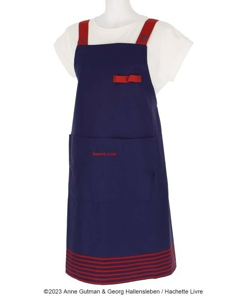 NAIGAI（ナイガイ）の「Gaspard et Lisa 撥水加工 綿100％ 30ツイル プティポイント H型 エプロン 70830904（エプロン・レディース・ベージュ/ブラウン/ネイビー・FREE）」の3枚目の写真