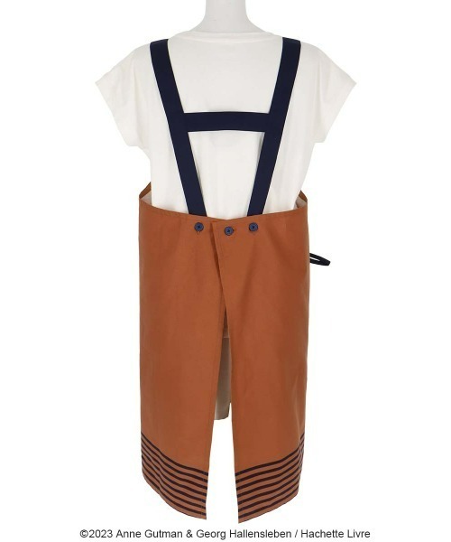 NAIGAI（ナイガイ）の「Gaspard et Lisa 撥水加工 綿100％ 30ツイル プティポイント H型 エプロン 70830904（エプロン・レディース・ベージュ/ブラウン/ネイビー・FREE）」の8枚目の写真