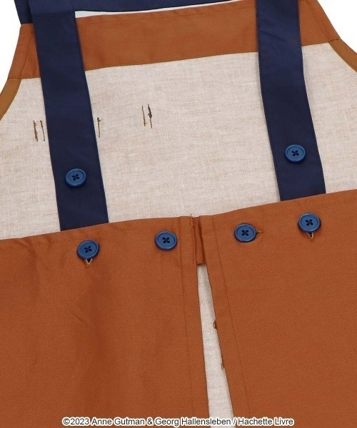 NAIGAI（ナイガイ）の「Gaspard et Lisa 撥水加工 綿100％ 30ツイル プティポイント H型 エプロン 70830904（エプロン・レディース・ベージュ/ブラウン/ネイビー・FREE）」の5枚目の写真