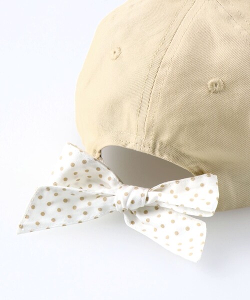 BRANSHES（ブランシェス）の「バックリボンキャップ（キャップ・キッズ・ブラック/ベージュ/ブルー・L/M/S）」の8枚目の写真