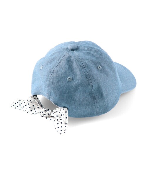 BRANSHES（ブランシェス）の「バックリボンキャップ（キャップ・キッズ・ブラック/ベージュ/ブルー・L/M/S）」の4枚目の写真