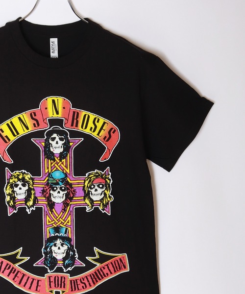 tシャツ ROCKOFF ミュージシャン ショート丈 ロックTシャツ 半袖 プリント レディース セール】ROCKOFF ミュージシャン ショート丈 ロックTシャツ 半袖