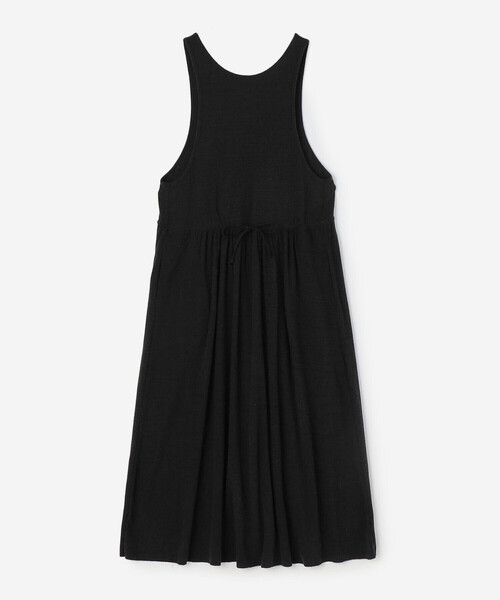 UNFIL(アンフィル)の「unfil | ローシルクジャージー ギャザーワンピース WOMEN(ワンピース・レディース・グリーン/ブラック/ベージュ・0)」の2枚目の写真