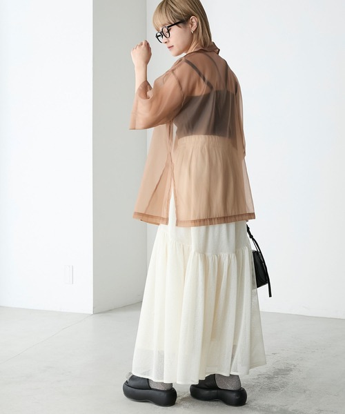FOXEY フォクシー　リネンシルク　ツイードジャケット　オーガンジー IMG_9780.JPG?t=20241230124554
