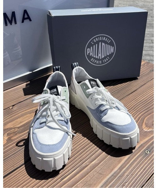 PALLADIUM（パラディウム）の「PALLADIUM/パラディウム PALLATOWER LO/パラタワー ロー（スニーカー・レディース・ホワイト/ベージュ/ブラック/ホワイト系その他2/ホワイト系その他・23.5cm/23cm/24cm/25cm/24.5cm/22.5cm）」の3枚目の写真