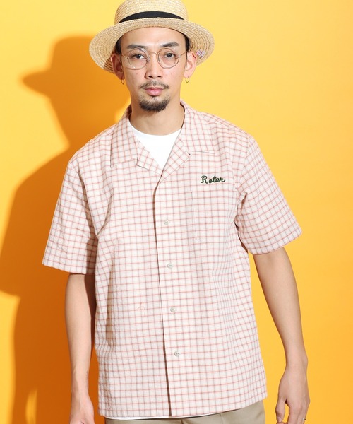 【セール】Cotton Linen Soccer Check Shirt(シャツ/ブラウス)|ROTAR(ローター)