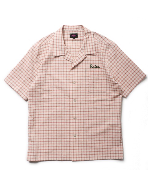 ROTAR(ローター)の「Cotton Linen Soccer Check Shirt(シャツ/ブラウス・メンズ・レッド系その他/ブラック/グリーン・LARGE/X-LARGE/MEDIUM)」の4枚目の写真