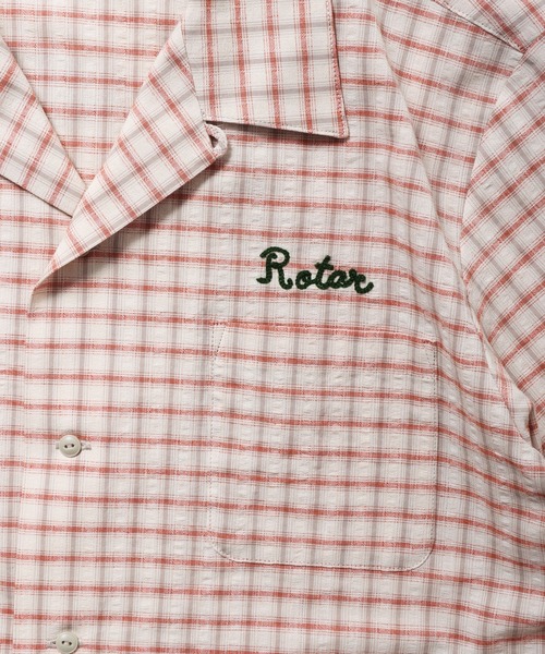 ROTAR(ローター)の「Cotton Linen Soccer Check Shirt(シャツ/ブラウス・メンズ・レッド系その他/ブラック/グリーン・LARGE/X-LARGE/MEDIUM)」の7枚目の写真