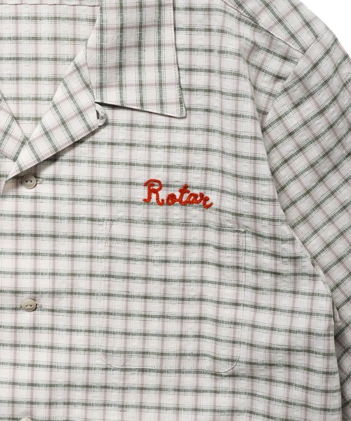 ROTAR(ローター)の「Cotton Linen Soccer Check Shirt(シャツ/ブラウス・メンズ・レッド系その他/ブラック/グリーン・LARGE/X-LARGE/MEDIUM)」の9枚目の写真