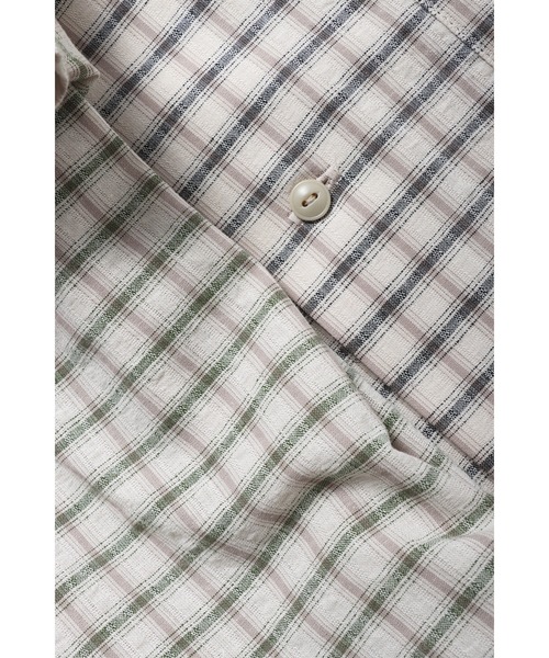 ROTAR(ローター)の「Cotton Linen Soccer Check Shirt(シャツ/ブラウス・メンズ・レッド系その他/ブラック/グリーン・LARGE/X-LARGE/MEDIUM)」の14枚目の写真
