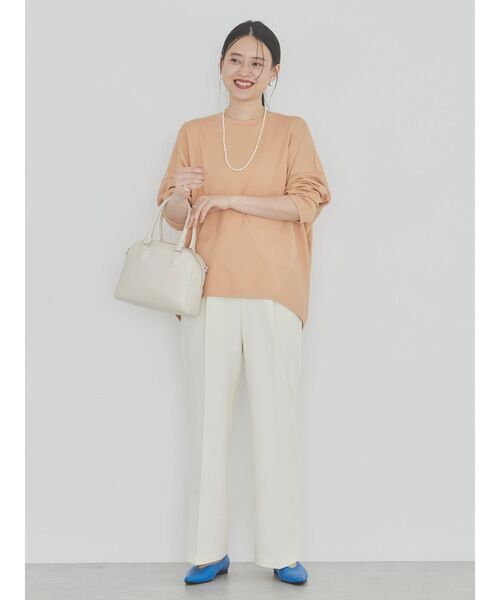 AMERICAN HOLIC（アメリカンホリック）の「ポンチコクーンプルオーバー（Tシャツ/カットソー・レディース・ブラック/サックスブルー/オレンジ/ブラウン/オフホワイト・M/L）」の15枚目の写真