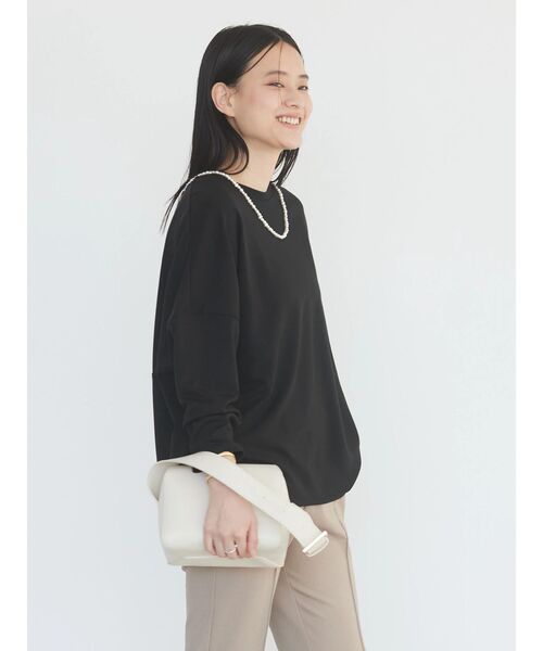 AMERICAN HOLIC（アメリカンホリック）の「ポンチコクーンプルオーバー（Tシャツ/カットソー・レディース・ブラック/サックスブルー/オレンジ/ブラウン/オフホワイト・M/L）」の20枚目の写真