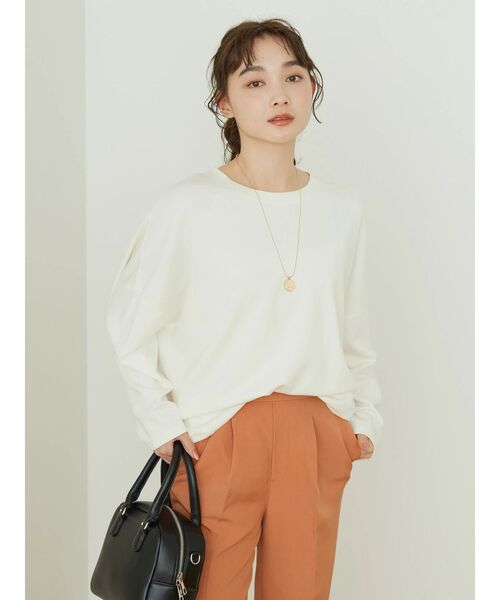 AMERICAN HOLIC（アメリカンホリック）の「ポンチコクーンプルオーバー（Tシャツ/カットソー・レディース・ブラック/サックスブルー/オレンジ/ブラウン/オフホワイト・M/L）」の21枚目の写真