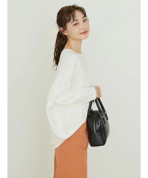 AMERICAN HOLIC（アメリカンホリック）の「ポンチコクーンプルオーバー（Tシャツ/カットソー・レディース・ブラック/サックスブルー/オレンジ/ブラウン/オフホワイト・M/L）」の12枚目の写真