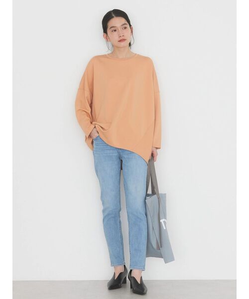 AMERICAN HOLIC（アメリカンホリック）の「ポンチコクーンプルオーバー（Tシャツ/カットソー・レディース・ブラック/サックスブルー/オレンジ/ブラウン/オフホワイト・M/L）」の22枚目の写真