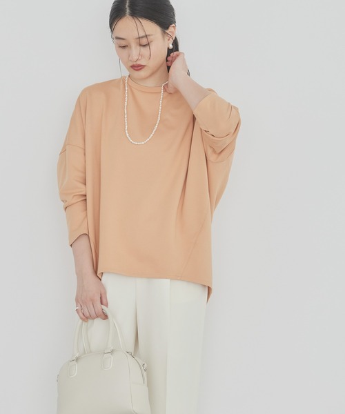 AMERICAN HOLIC（アメリカンホリック）の「ポンチコクーンプルオーバー（Tシャツ/カットソー・レディース・ブラック/サックスブルー/オレンジ/ブラウン/オフホワイト・M/L）」の5枚目の写真