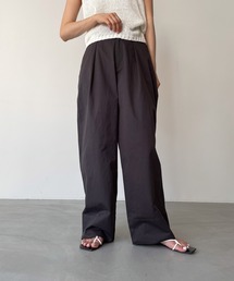 CANAL JEAN | RED CHOP WORKS(レッドチョップワークス) コットンタックワイドテーパードパンツ(チノパンツ)