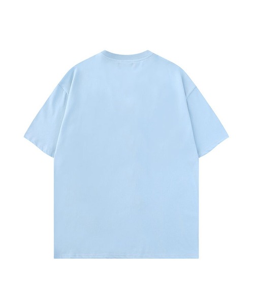 HOOK(フック)の「【HOOK】個性派星パッチワークフリンジビッグTEE(Tシャツ/カットソー・メンズ・ホワイト/ブラック/ブルー・M/L/XL)」の6枚目の写真