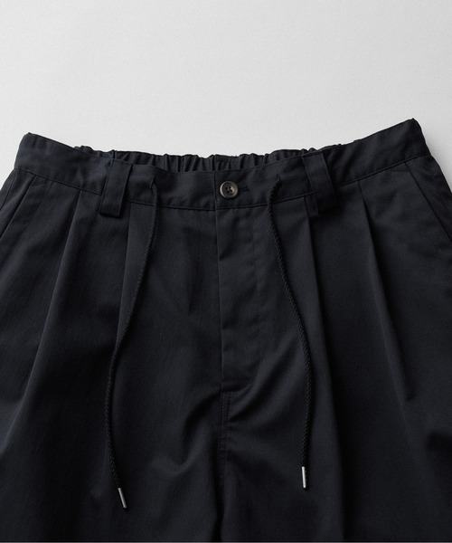 RUUBON（ルーボン）の「【RUUBON】2tack wide half pants / ツータックワイドハーフパンツ（その他パンツ・メンズ・ナチュラル/ブラック・S/M/L）」の6枚目の写真