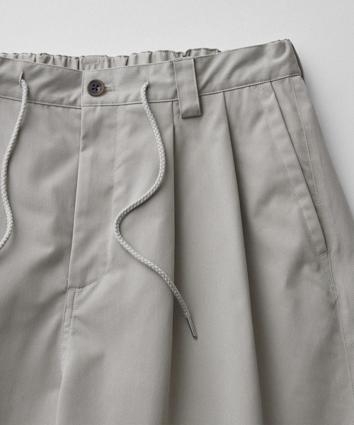 RUUBON（ルーボン）の「【RUUBON】2tack wide half pants / ツータックワイドハーフパンツ（その他パンツ・メンズ・ナチュラル/ブラック・S/M/L）」の10枚目の写真