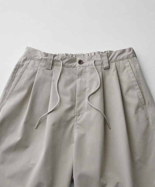 RUUBON（ルーボン）の「【RUUBON】2tack wide half pants / ツータックワイドハーフパンツ（その他パンツ・メンズ・ナチュラル/ブラック・S/M/L）」の14枚目の写真