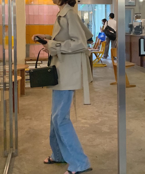 Doula Doula(ドゥーラドゥーラ)の「ミドル丈トレンチコート(トレンチコート・レディース・ベージュ/カーキ・FREE)」の4枚目の写真