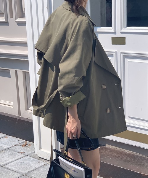 Doula Doula(ドゥーラドゥーラ)の「ミドル丈トレンチコート(トレンチコート・レディース・ベージュ/カーキ・FREE)」の15枚目の写真