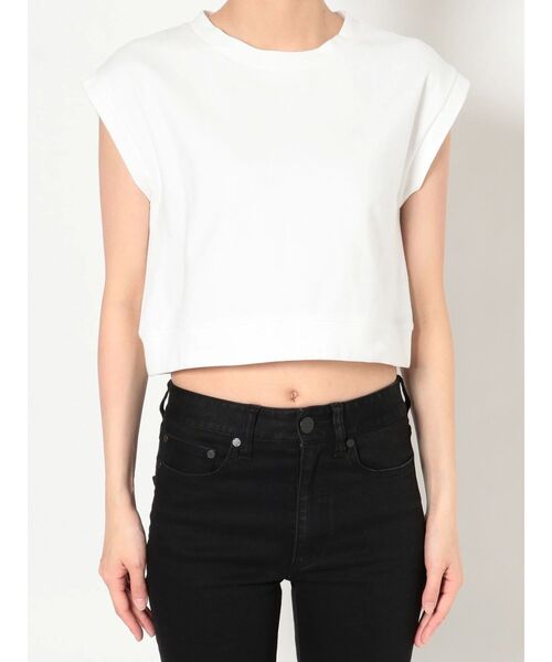 MURUA（ムルーア）の「クロップドボックスタンク（タンクトップ・レディース・ホワイト/ブラック/パープル・FREE）」の19枚目の写真