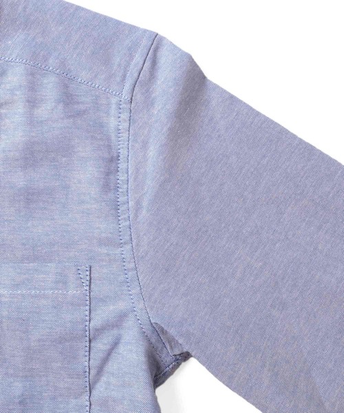 GLAZOS（グラソス）の「【大人向けサイズあり】オックスフォードシャツ（ビジネスシャツ・キッズ・ブルー/ホワイト・170cm/160cm/150cm/140cm）」の16枚目の写真