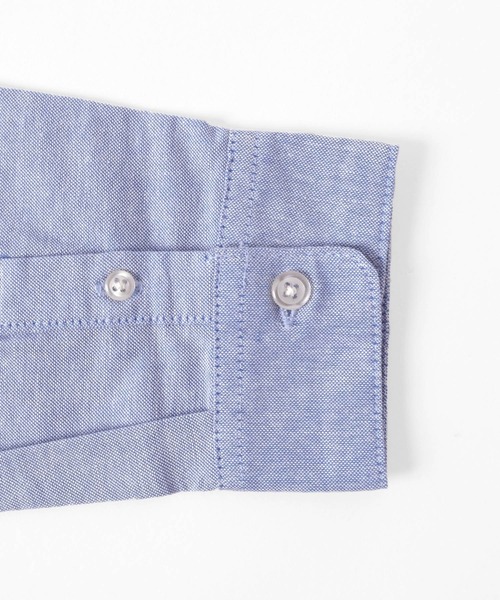 GLAZOS（グラソス）の「【大人向けサイズあり】オックスフォードシャツ（ビジネスシャツ・キッズ・ブルー/ホワイト・170cm/160cm/150cm/140cm）」の9枚目の写真