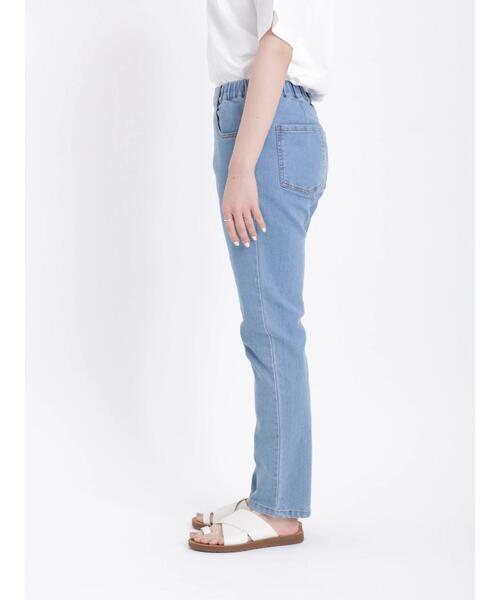 Samansa Mos2（サマンサ モスモス）の「◎ストレッチスリムデニムパンツ（デニムパンツ・レディース・サックスブルー/ブルー・ﾌﾘ-）」の9枚目の写真
