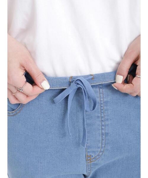 Samansa Mos2（サマンサ モスモス）の「◎ストレッチスリムデニムパンツ（デニムパンツ・レディース・サックスブルー/ブルー・ﾌﾘ-）」の12枚目の写真