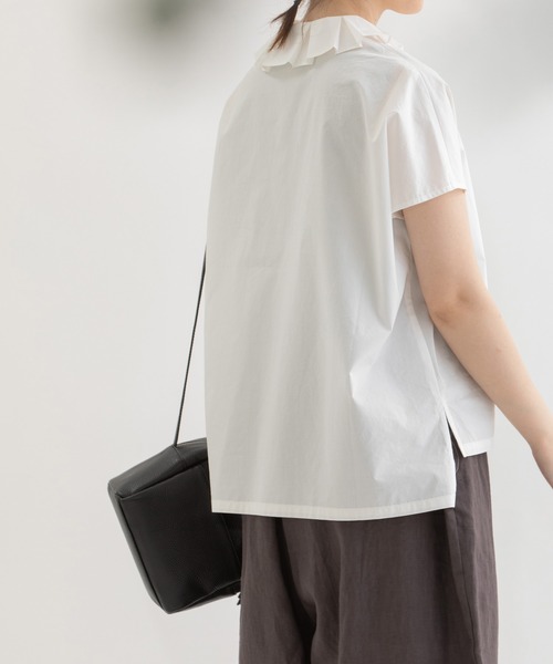 SUMMER SALE】フロント刺繍オーバーサイズシャツ | ノップドゥノッド 