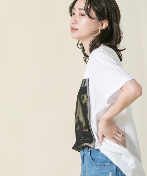 Boutique Ordinary（ブティークオーディナリー）の「ＣレコードＰｔメッシュＴシャツ（Tシャツ/カットソー・レディース・ホワイト・FREE）」の10枚目の写真
